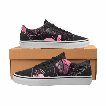 WOMEN'S Van Gogh Swirl Lace-Up Canvas Melting Art Sneakers