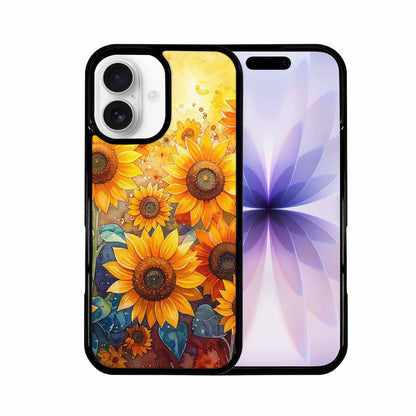 iPhone 17 Case — Full Color Vibrant Sunflower Floral, Custom Print Case Cover