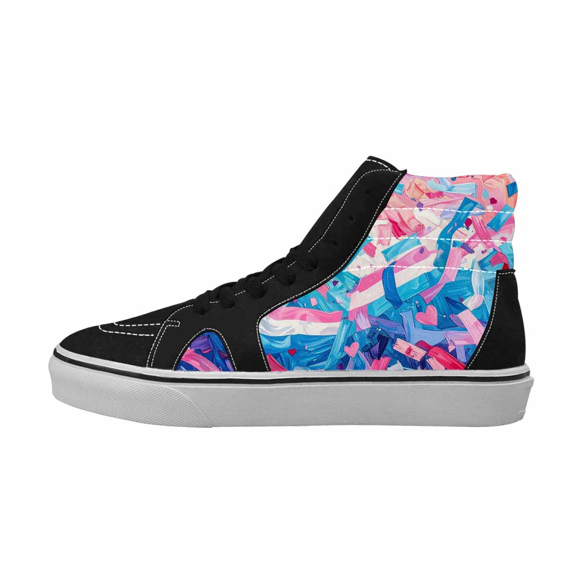 MEN'S Transgender Pride Flag High Top Canvas Dreamlike Custom Shoes