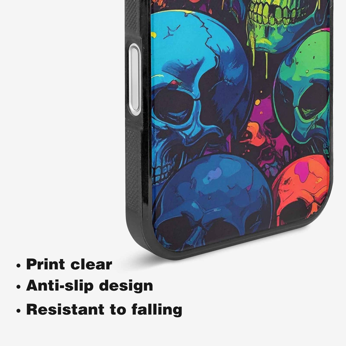iPhone 16 Plus Case — 1000s Of Skulls Digital Camo Drip, Custom Print Case Cover