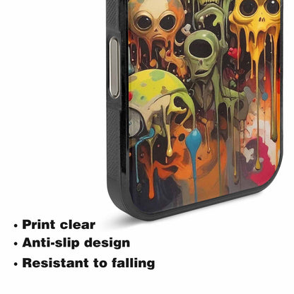 iPhone 16 Pro Case — Aliens Camomelting Aliens Patt, Customized Protective Case