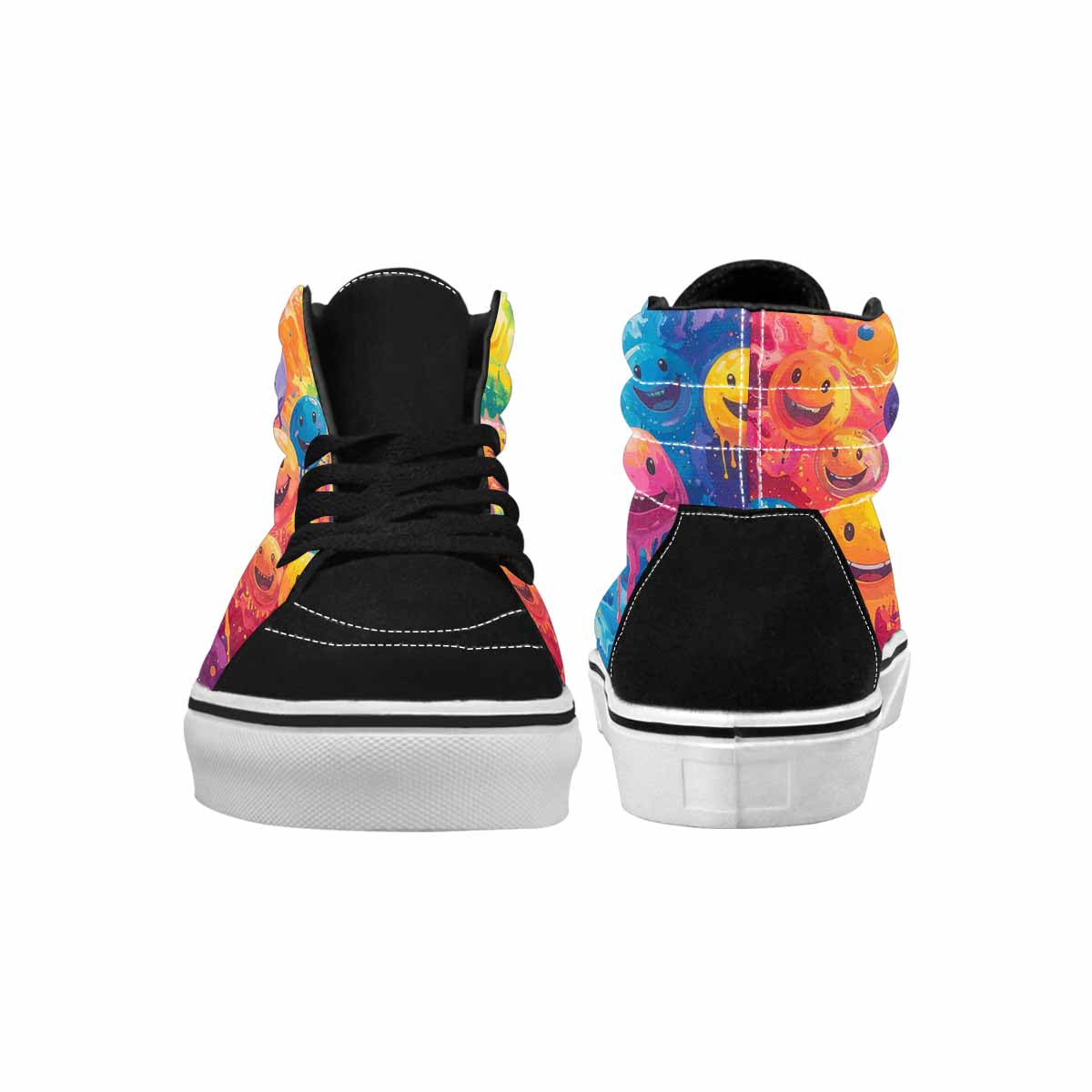 MEN'S Smiley Facessmiley Faces  High Top Canvas Y2K Shoes