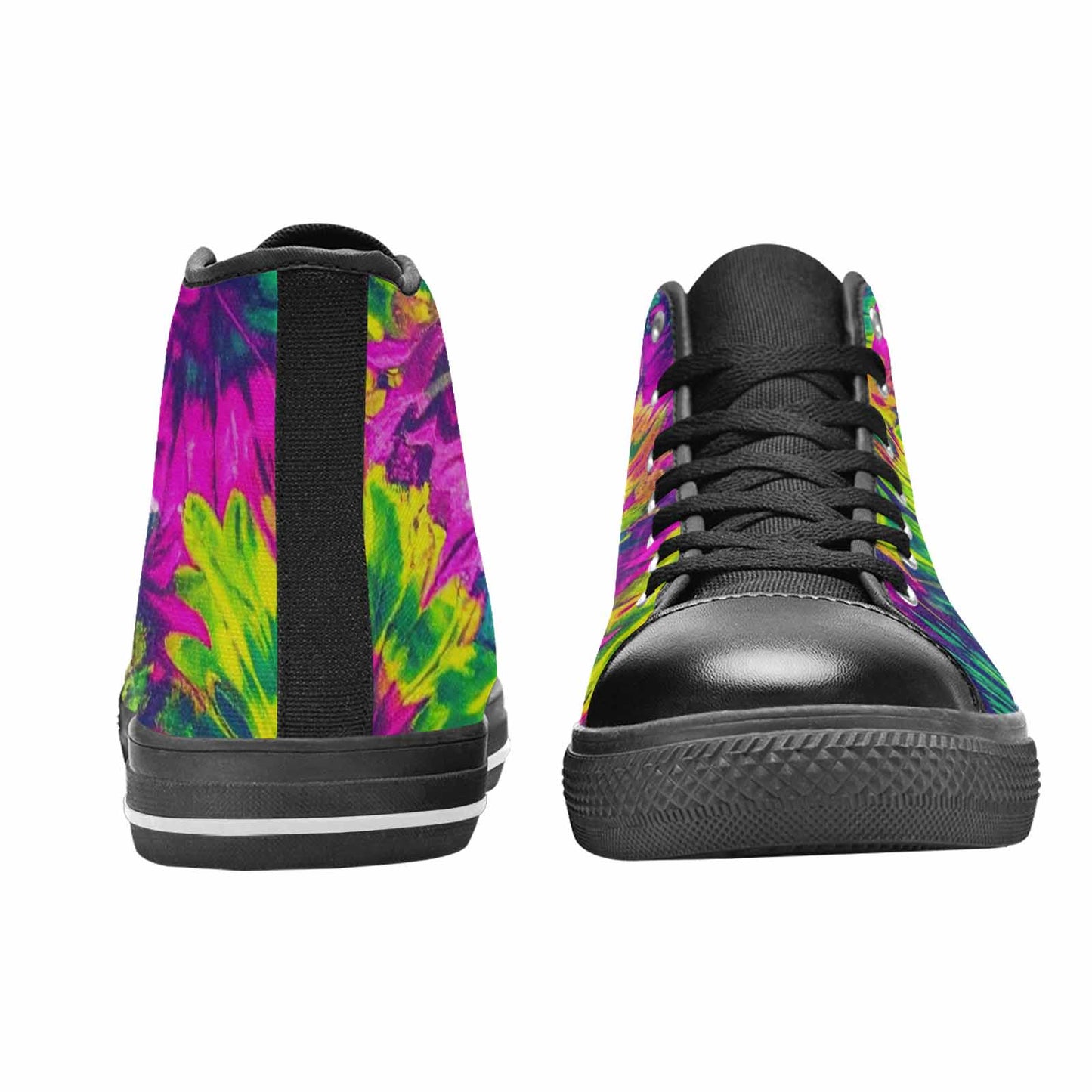 MEN'S Tie Dye - High Top Canvas Aesthetic Custom Shoes