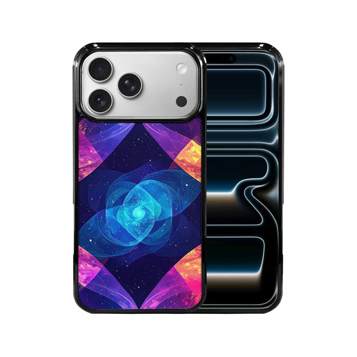 iPhone 17 Pro Max Case — Rose Galaxy Art Seamless Galaxy Space, Custom Printed Phone Case