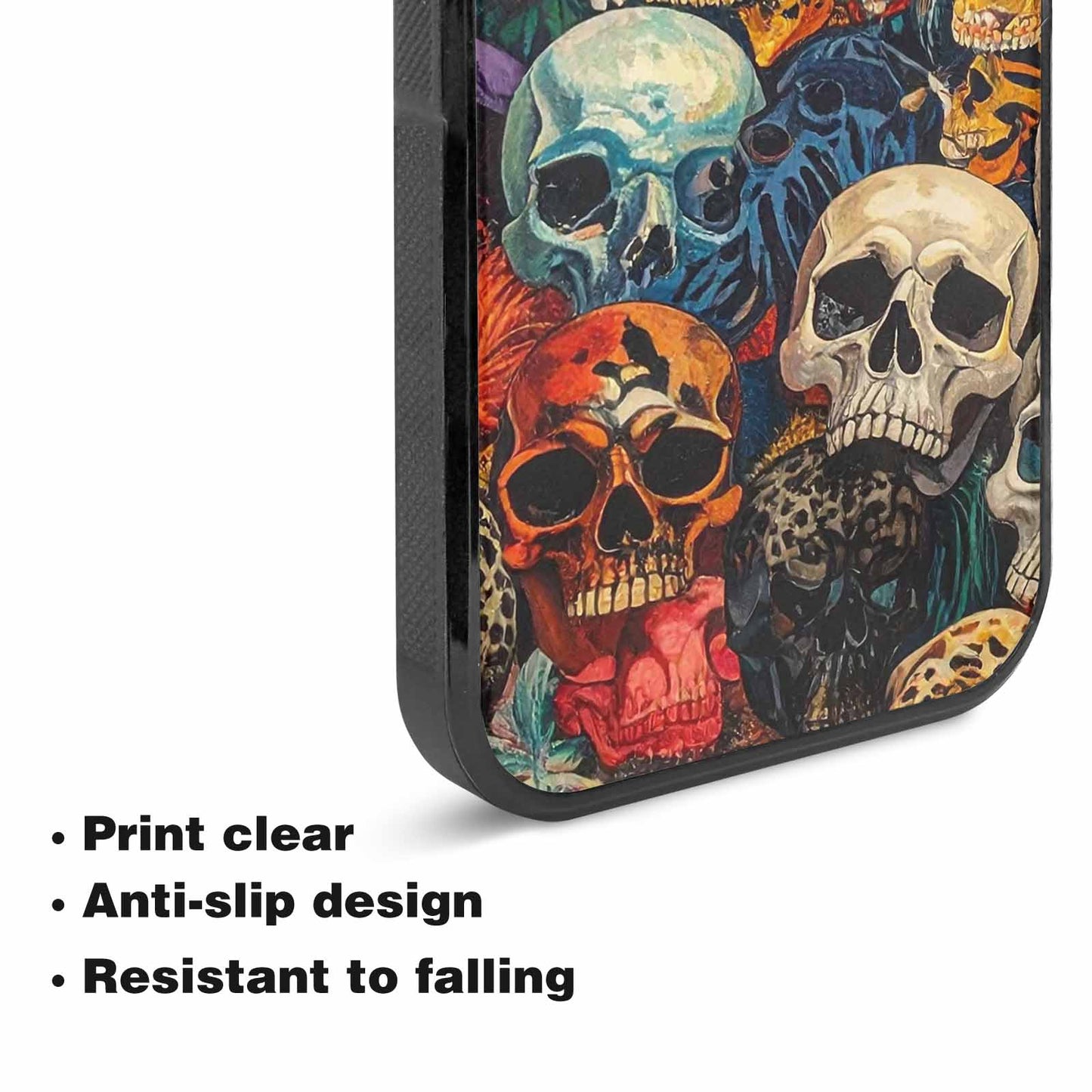 iPhone 15 Plus Case — Skulls Animal Printskulls Patt, Custom Made Phone Cover