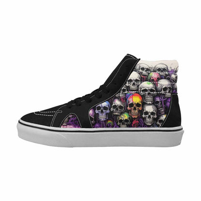 MEN'S Rainbow From Skull S High Top Canvas Dreamcore Custom Shoes