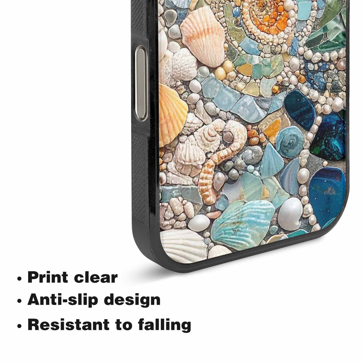 iPhone 16 Pro Max Case — Seashell Collage Seashell Collage Pattern Hundreds, Custom Made Phone Cover