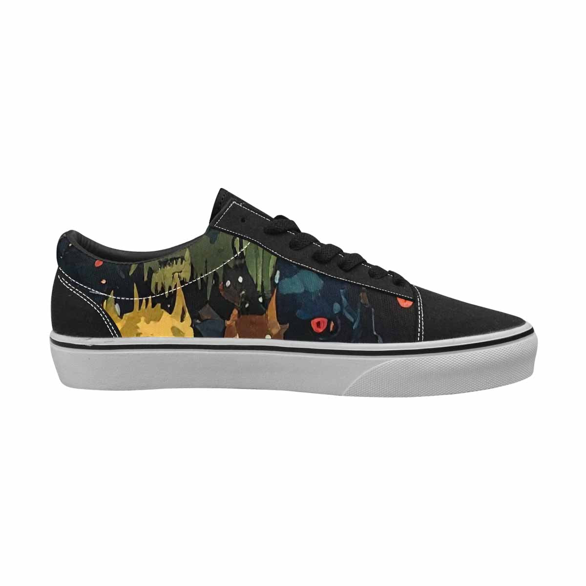WOMEN'S Monsters  Camo Monsters Lace-Up Canvas Aesthetic Custom Shoes