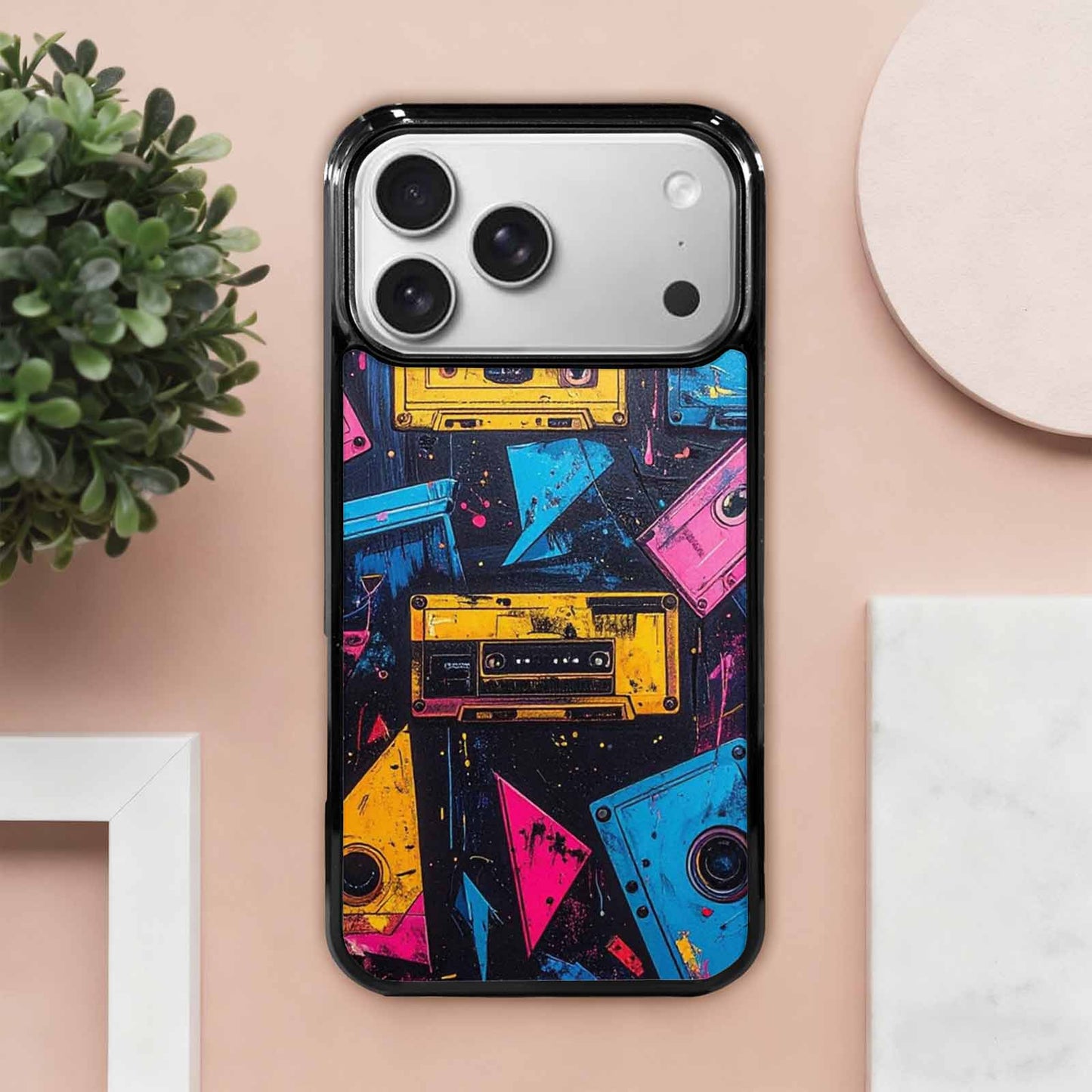 iPhone 17 Pro Max Case — Seamless Tileable Pattern Of Retro Vintage, Custom Designed Case Cover
