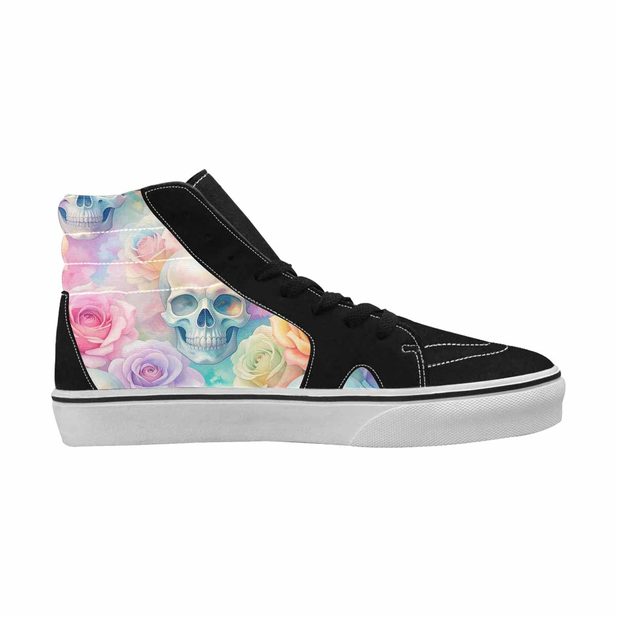 MEN'S Greyscale Candy Skull Roses Candy Airbrush Ferion