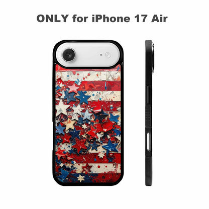 iPhone 17 Air Case — Patriotic Stars And Stripes American Galaxy, Original Design Phone Case