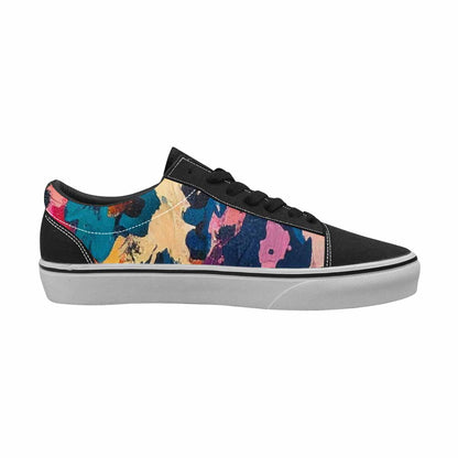 WOMEN'S Full Color Vibrant Animal Lace-Up Canvas Vivid Custom Sneakers