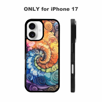 iPhone 17 Case — Tie Dye Swirls (black Tie Dye, Custom Art Phone Cover