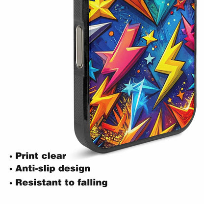 iPhone 16 Pro Max Case — Lightning Bolt Storm Pattern Hundreds Of, Unique Phone Case Design
