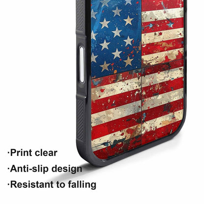 iPhone 17 Pro Max Case — Small American Flag Stars Galaxy Space, Custom Print Case Cover