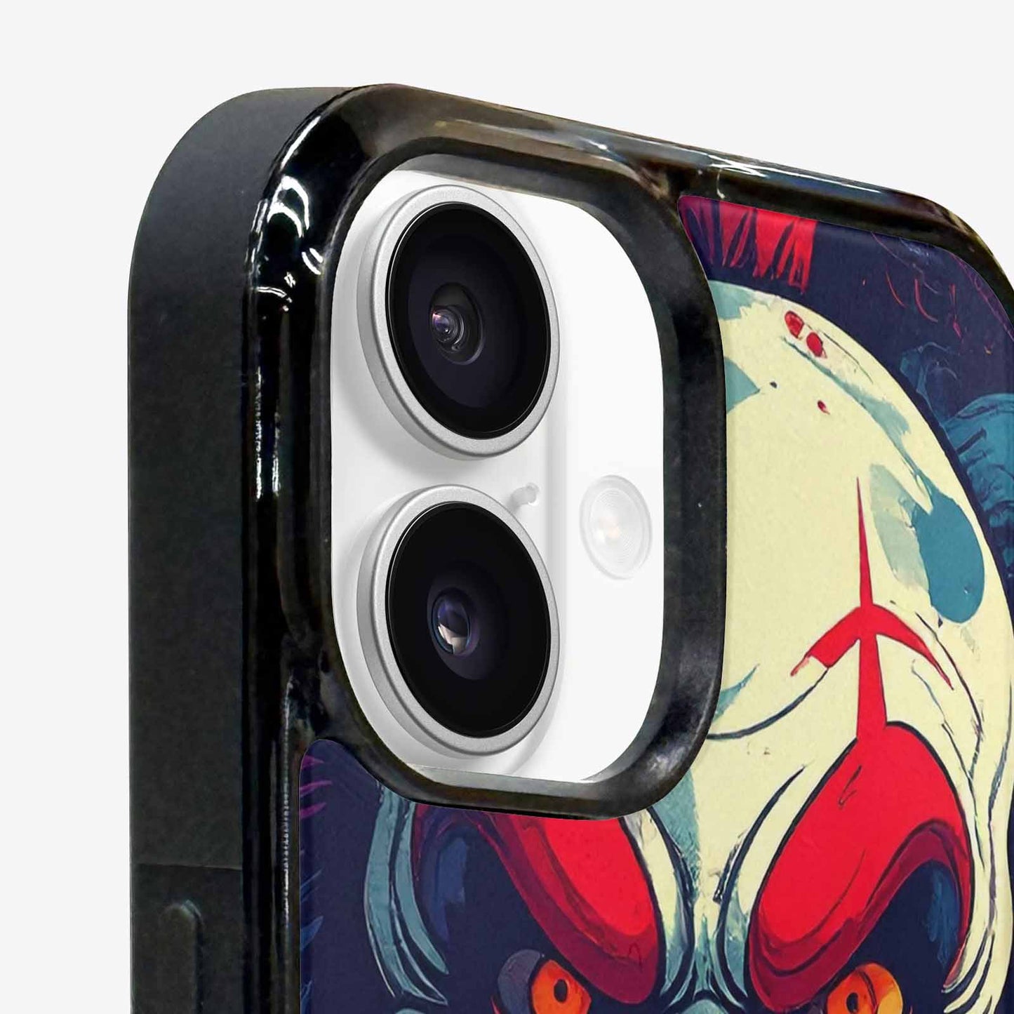 iPhone 16 Plus Case — Evil Clown Cartoon, Custom Phone Case