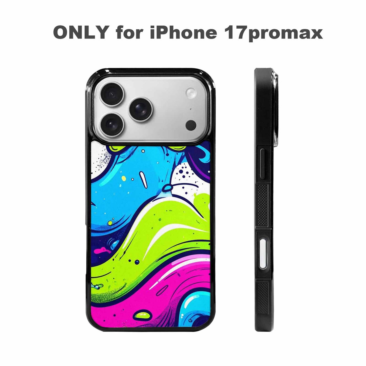 iPhone 17 Pro Max Case — Acid Wash Cartoon Tie Dye, Original Design Phone Case