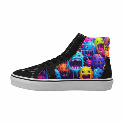 MEN'S Ice Cream Monsters  High Top Canvas Vivid Sneakers