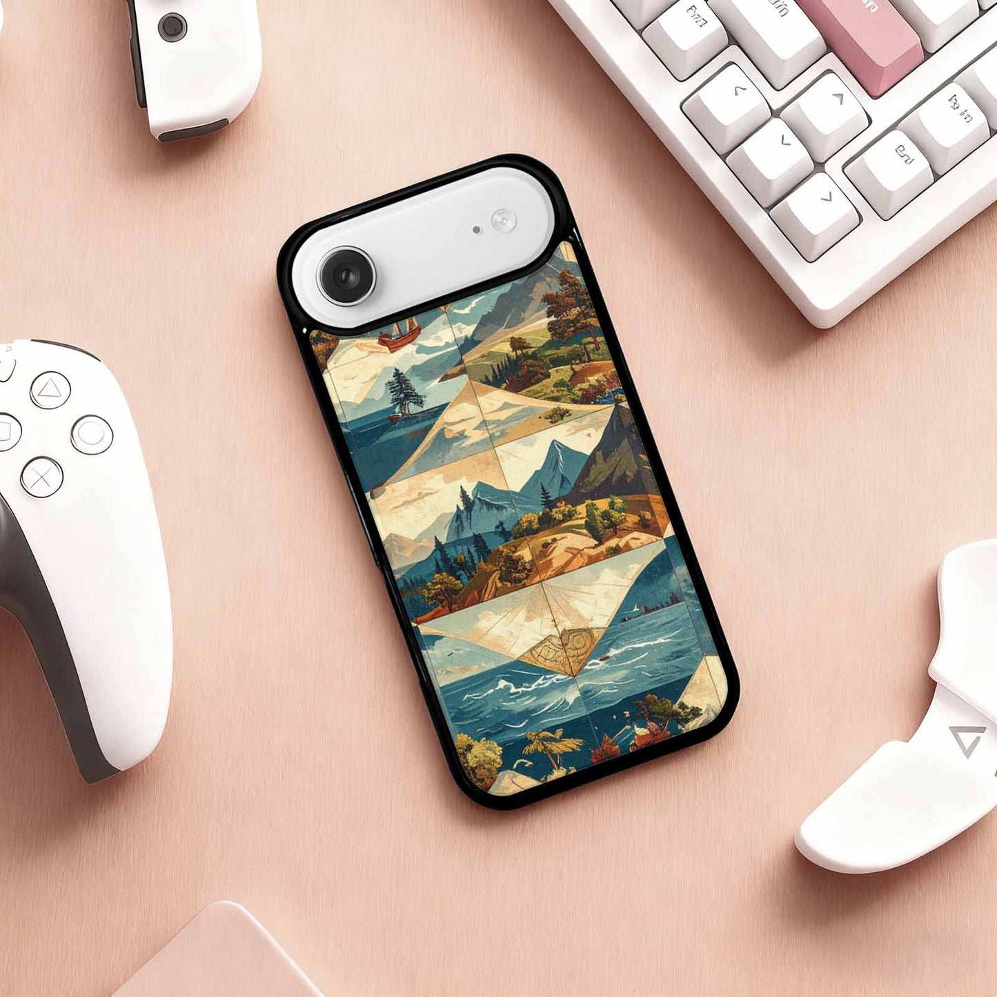 iPhone 17 Air Case — Vintage Travel Artwork Pattern Retro Vintage, Customized Protective Case