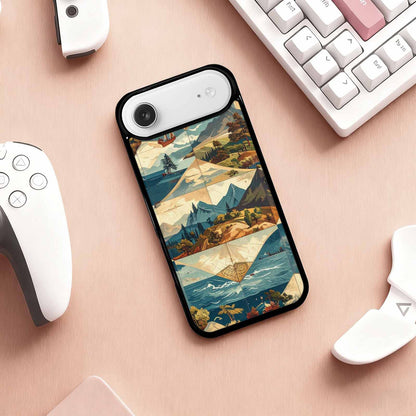 iPhone 17 Air Case — Vintage Travel Artwork Pattern Retro Vintage, Customized Protective Case