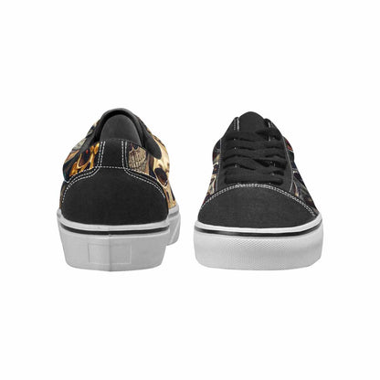 WOMEN'S Skulls Lace-Up Canvas Grunge Custom Shoes