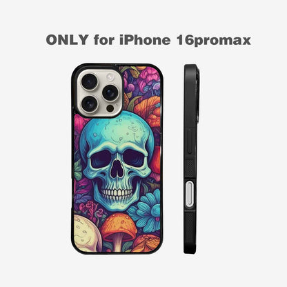 iPhone 16 Pro Max Case — Mushroom Skull Custom, Original Design Phone Case
