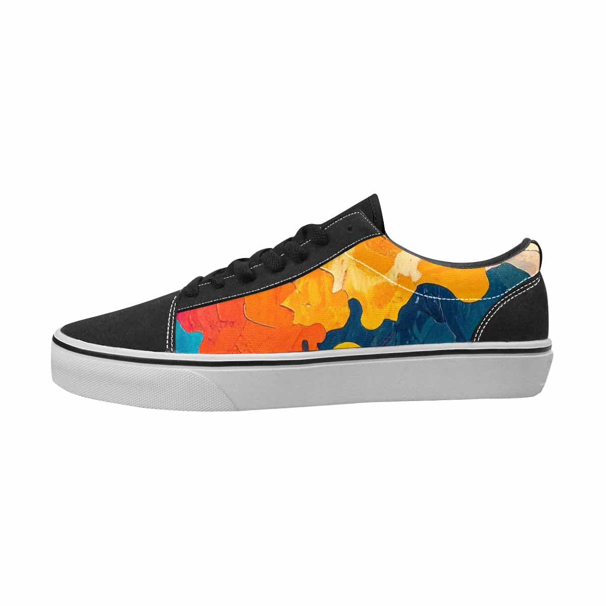MEN'S Camo Full Color Canvas Custom Design Surreal Custom Streetwear Shoes
