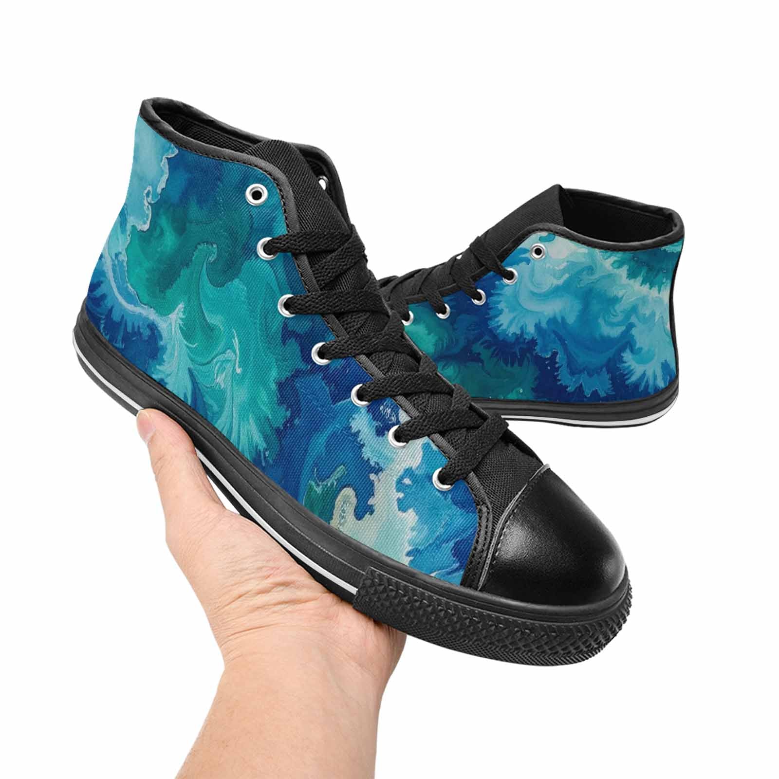 WOMEN'S Tie Dye - High Top Canvas Aesthetic Sneakers