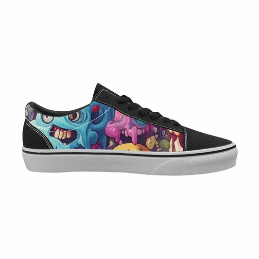 MEN'S Ice Cream Monsters - Lace-Up Canvas Cottagecore Custom Sneakers