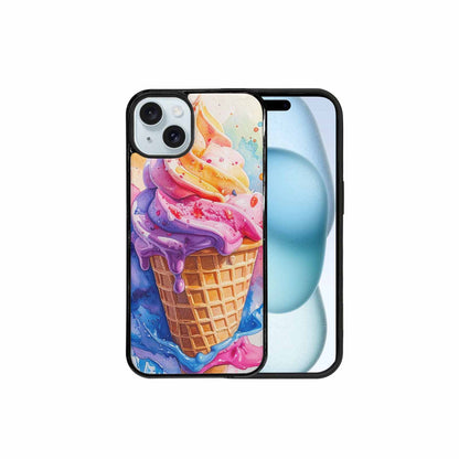 iPhone 15 Plus Case — Melting Icecream Collage Custom, Custom Made Phone Cover