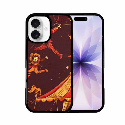 iPhone 17 Case — Vintage Circus Art Pattern Retro Vintage, Custom Printed Phone Case