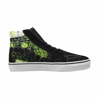 MEN'S Reptile Scale High Top Canvas Kaleidoscope Custom Sneakers