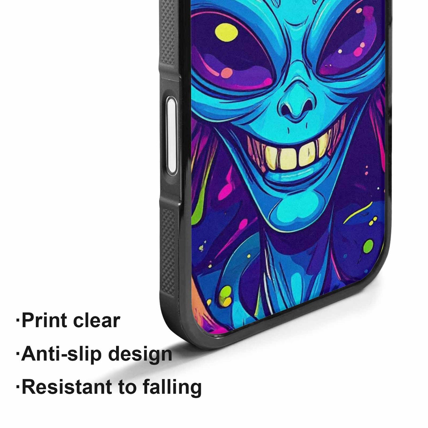 iPhone 17 Case — Alien Ufo Cartoon Art Alien Scifi, Custom Art Phone Cover
