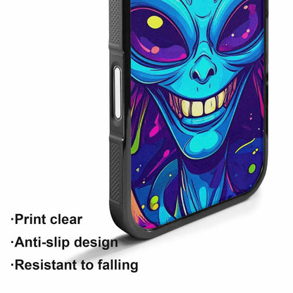iPhone 17 Case — Alien Ufo Cartoon Art Alien Scifi, Custom Art Phone Cover