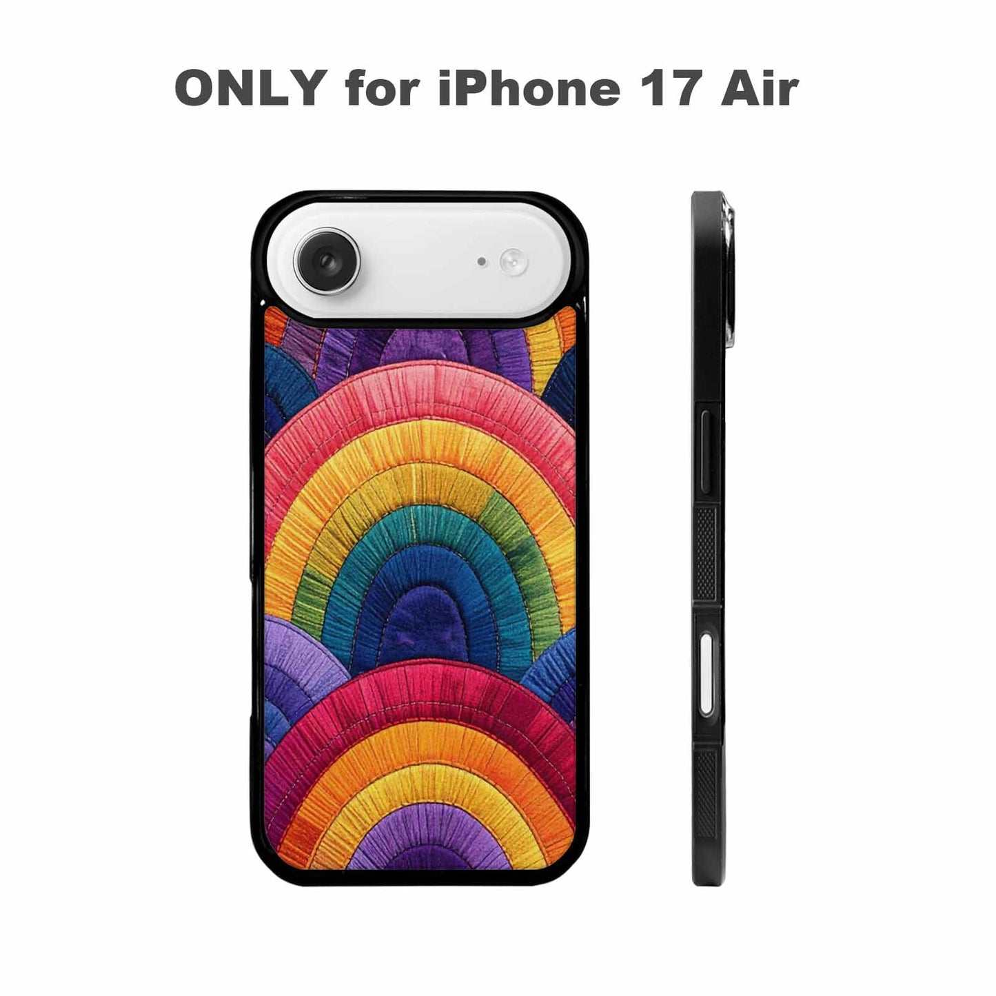iPhone 17 Air Case — Vivid Camo Rainbow Arc Camo, Personalized Phone Case