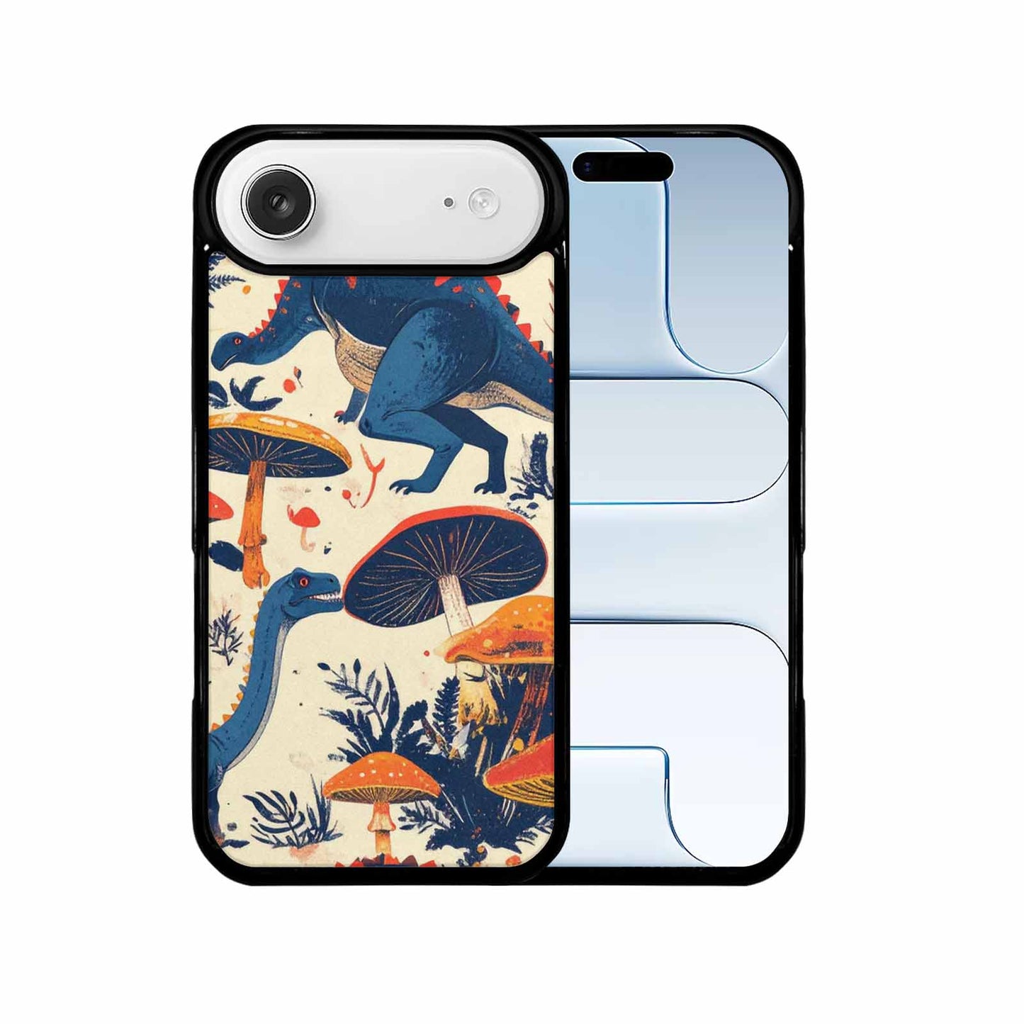 iPhone 17 Air Case — Vintage Dinosaurs Mushroom Retro Vintage, Custom Art Phone Cover