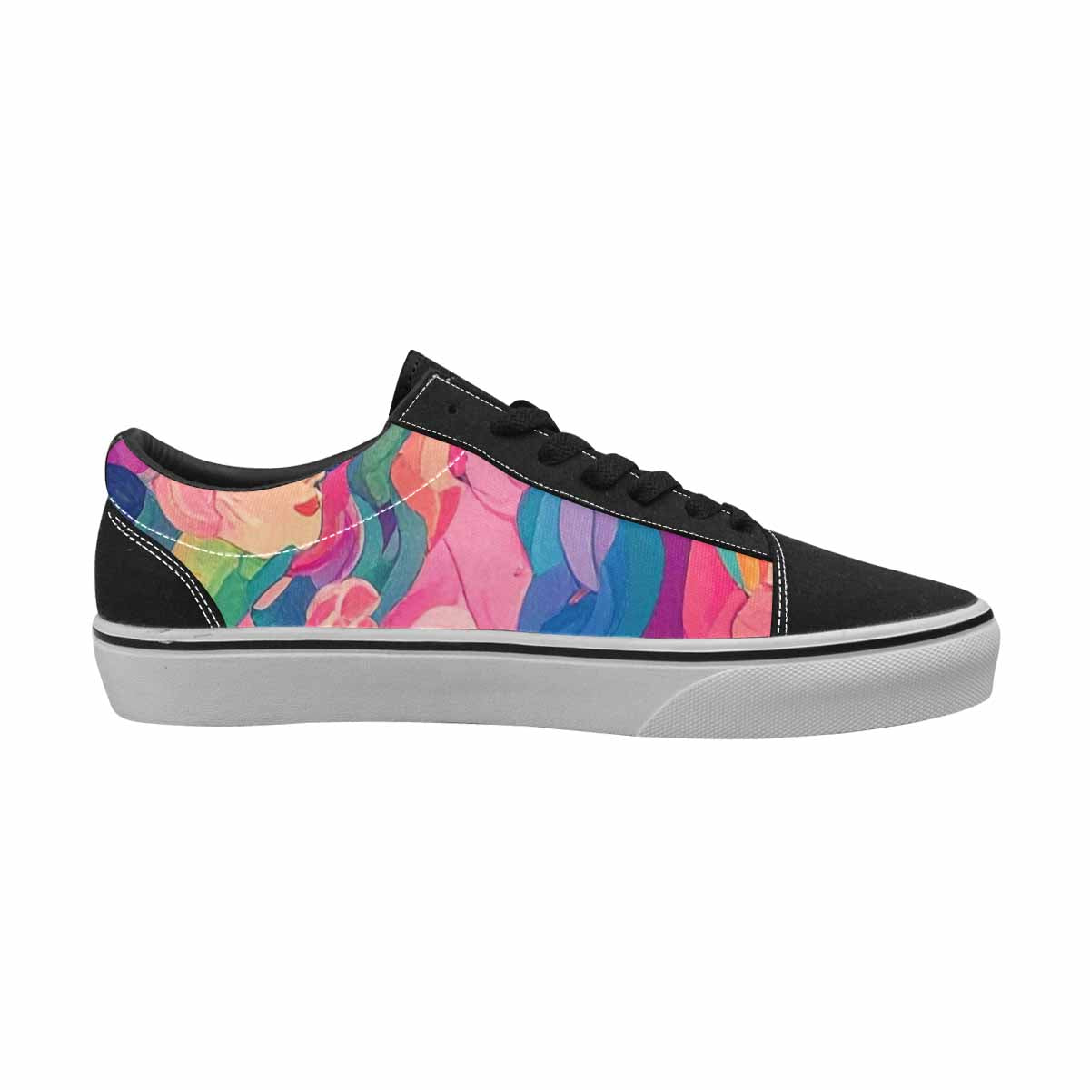 MEN'S Polysexual Flag Color Canvas Lace-Up Dreamcore Sneakers