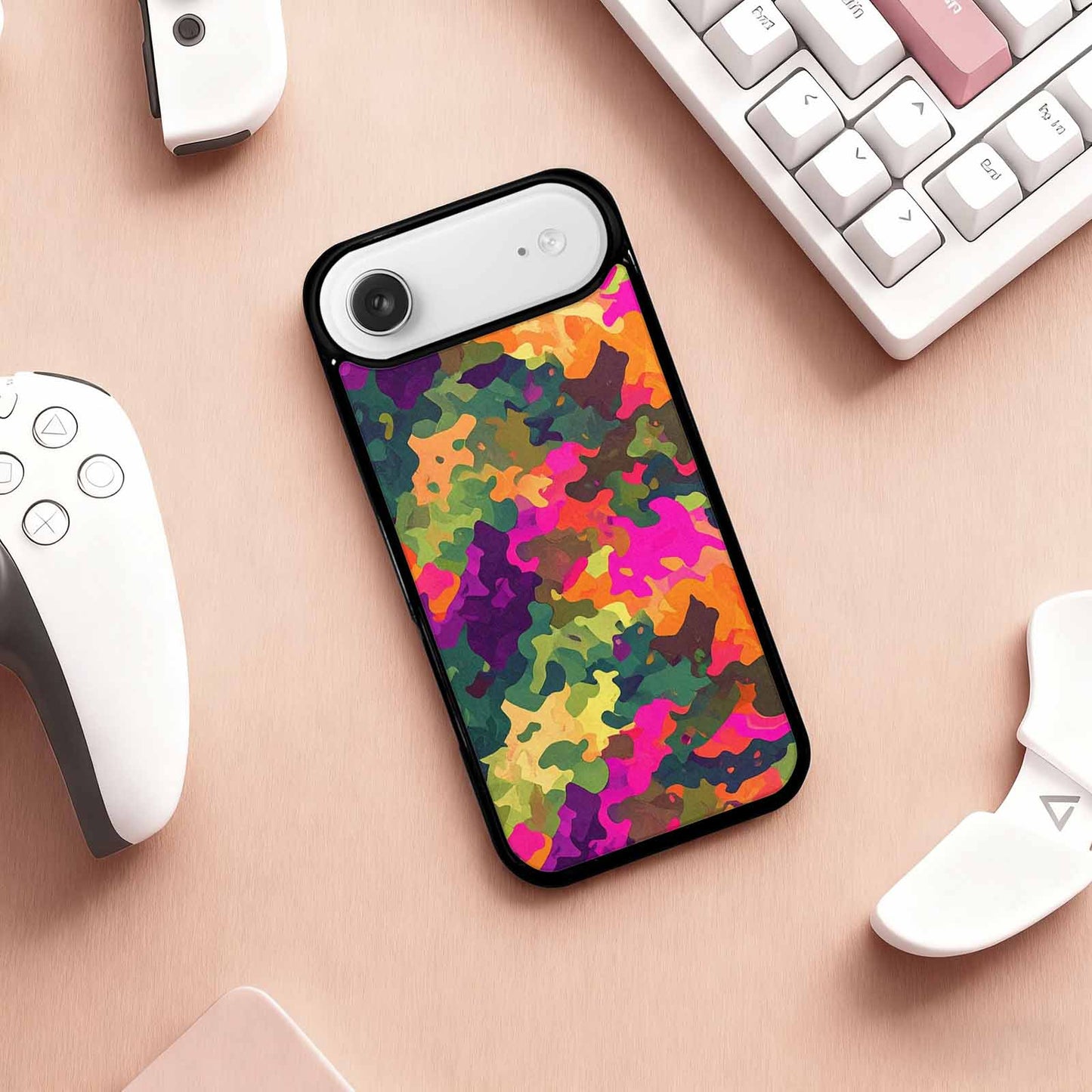iPhone 17 Air Case — Small Military Camouflage Blotch Pattern Camo, Custom Made Phone Cover