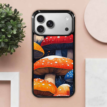 iPhone 17 Pro Max Case — Vivid Winter Mushroom Cartoon Cute, Custom Phone Case