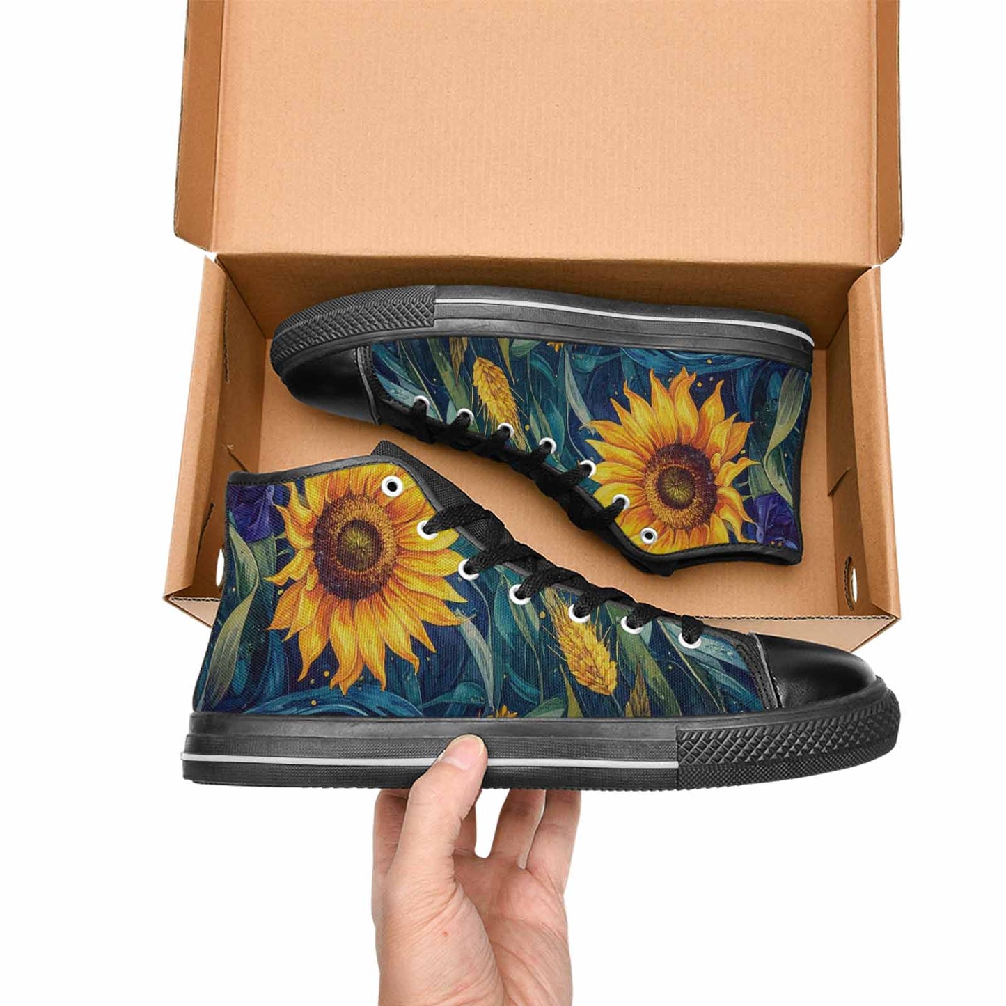 MEN'S Blend All Versions High Top Canvas Vibrant Chaos Sneakers