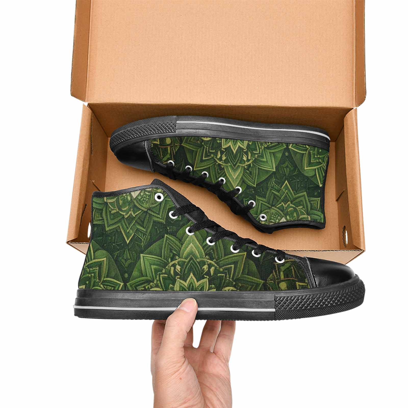 WOMEN'S Mandala High Top Canvas Vivid Shoes