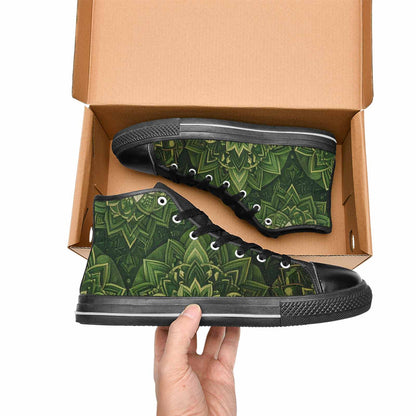WOMEN'S Mandala High Top Canvas Vivid Shoes