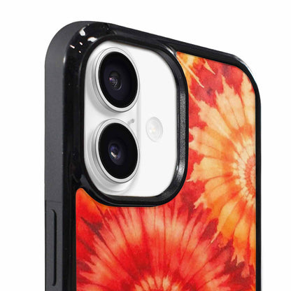 iPhone 17 Case — Tie Dye Red Orange Tie Dye, Custom Printed Phone Case