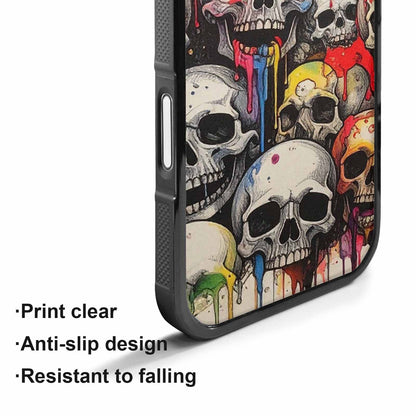 iPhone 17 Case — Rainbow From Skull\'s Mouth Gothic Skulls, Original Design Phone Case