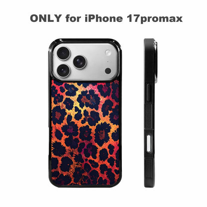 iPhone 17 Pro Max Case — Leopard Print Dark Seamless Animal Print, Unique Phone Case Design