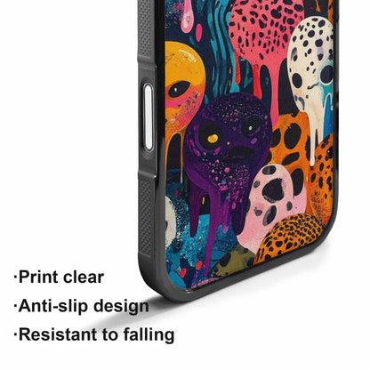 iPhone 17 Case — Melting Aliens Pattern Alien Scifi, Unique Phone Case Design