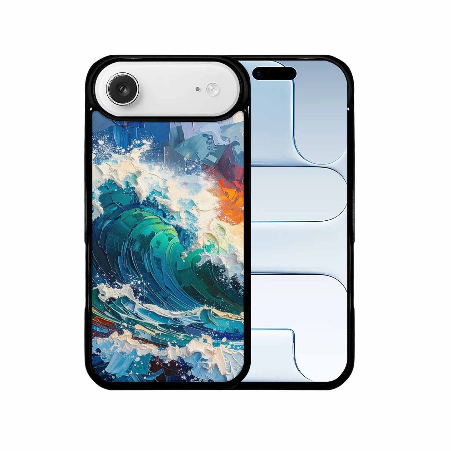 iPhone 17 Air Case — Wave Crest Splash Wave Crest Watercolor, Custom Made Phone Cover