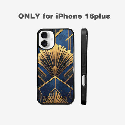 iPhone 16 Plus Case — Art Deco Illustration Pattern, Personalized Phone Case