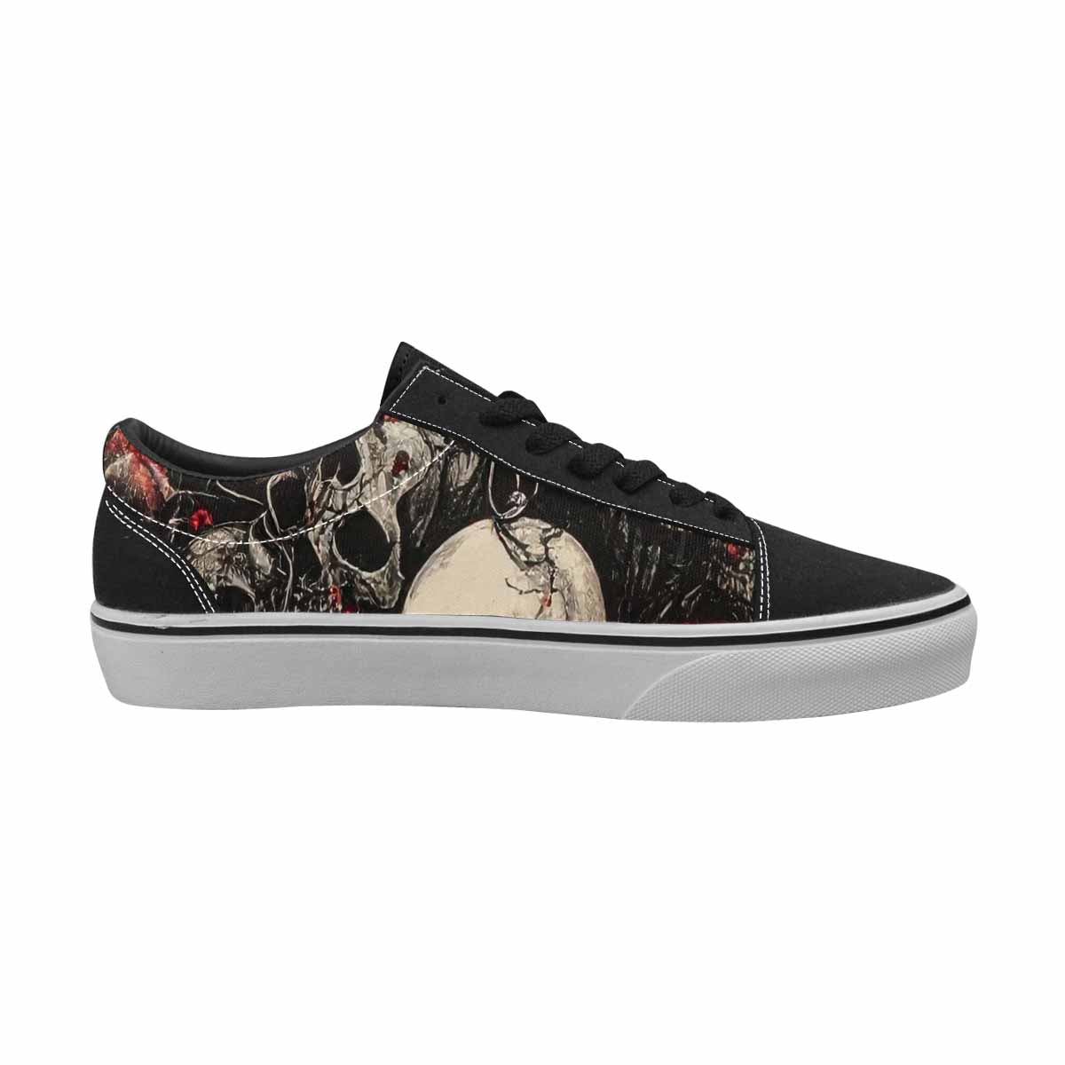 WOMEN'S Skull Roses Lace-Up Canvas Dark Academia Sneakers