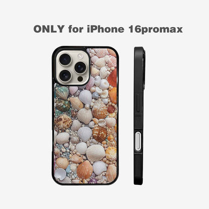 iPhone 16 Pro Max Case — Seashell Collage Seashell Collage Pattern Hundreds, Original Design Phone Case